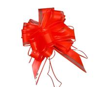 JIASHUNHE Lazos Regalo 5/10/20 Piezas de Lazos Hilo Nieve for Tirar la Cinta del Coche, Lazo for decoración cumpleaños, Boda, Flor(Red,10PCS)