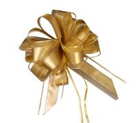 JIASHUNHE Lazos Regalo 5/10/20 Piezas de Lazos Hilo Nieve for Tirar la Cinta del Coche, Lazo for decoración cumpleaños, Boda, Flor(Gold,20PCS)