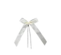 JIASHUNHE Lazos Regalo 50 Lazos de Boda Blancos y Beige for decoración Coche, for Ramo Bricolaje, for Envolver Regalos(B02)