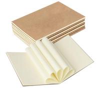JIASI&JIESY Pack de 8 Mini Libretas B7 (12,5 x 9 cm) - Papel Crema - 30 Hojas/60 Páginas Blancas - Bloc de Notas para Bullet Journaling, Dibujo, Bocetos, Viajes, Notas y Listas de Tareas