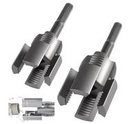 Jiavlyx 2 Piezas Roscadora De Tubos De PVC, 1/2" (DN15) Y 3/4" (DN20) Herramienta De Corte De Rosca De PVC, 2 In 1 PVC Pipe Threader Kit, Herramienta De Corte De Rosca De PVC, Para Tubos De PVC/PPR