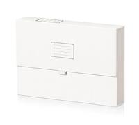 JiaWei Carpeta Clasificadora Acordeón con Tapa Magnética, 7 Bolsillos, Tamaño A4, de Cartón Extra Fuerte de 2250 g/m² - Blanco