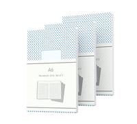 JiaWei Paquete de 3 cuadernos A6, cuadriculados (32 hojas), cuadernos, bloc de bocetos, diario clásico, bloc de escritura, almohadilla de dibujo de protección ocular para notas, pintura y graffite, 10,5 x 14,5 cm