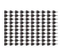 Jiawu 100 Cestas de Malla de Fertilizante de Plástico con Tapa, Tazas de Nutrición de Jardín para Bonsái de Orquídeas Suculentas, Maceta de Red de Fertilizante Portátil, Cabeza Puntiaguda de Fácil