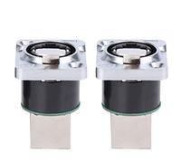 Jiawu 2 Conectores RJ45 de ángulo Recto, Enchufe de Aviación Retardante de Fuego, Conector RJ45 Impermeable IP67 de 8 Pines, Enchufe de Aviación YT- para Cable Ethernet, Moldeado por Inyección de Alta
