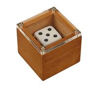 Jiawu Accesorios de Dados mágicos: Ilusión de Escenario de Truco de Dados con de Número de Puntos, Juguete Mágico de Corto Alcance Fácil de Aprender con Caja de Madera y Disco para Magos