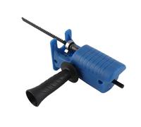 Jiawu Adaptador de Sierra Alternativa Portátil para Taladro Eléctrico, Accesorio de Herramienta Modificada para Taladro, Herramientas Manuales para Corte de Madera y Metal, 3 Hojas de Sierra Incluidas