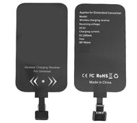 Jiawu Adaptador Receptor de Carga Inalámbrico QI, Receptor de Cargador Inalámbrico Tipo C Delgado Compatible con Pixel, y Otros Teléfonos Android USB C