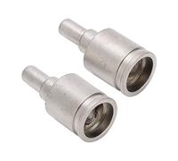 Jiawu Adaptador Reductor de Entrada de Amplificador, Adaptador Reductor de Alambre Niquelado de Latón Calibre 0 a Calibre 4, de Entrada de Amplificador con Abrazadera de Tornillo Hexagonal para