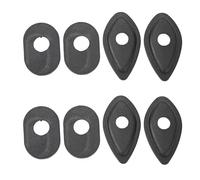 Jiawu Adaptadores Espaciadores para Intermitentes de Motocicleta, 8 Piezas, | Soportes de montaje de luz indicadora, aptos para GROM NC700S CBR1000RR, para viajes diarios y días de pista, aspecto