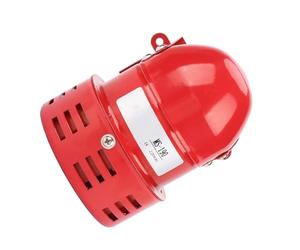 Jiawu Alarma de Motor, 220 V 110 DB Rojo Mini Alarma de Sirena Accionada por Motor de Metal, de Sonido de Seguridad Industrial, Mini Sirena de Sonido de Taladro Eléctrico con Base Fija, para