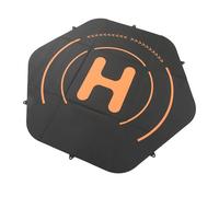 Jiawu Almohadillas de Aterrizaje para Drones de 110 Cm, Alfombrilla de Fijación de Silicona Resistente Al Desgaste, Plegable, Portátil, Hexagonal, de Doble Cara, Negra, para Inspire 3 Series