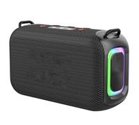 Jiawu Altavoz BT de Alta Fidelidad con Graves Potentes de 50 W, Luces RGB para una Experiencia Auditiva Inmersiva - 10,12 X 6,1 X 4,13 Pulgadas (Black)