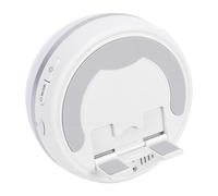 Jiawu Altavoz de Inducción con Soporte para Teléfono, 5.3 HiFi Bluetooth Sonido Envolvente de 360° Soporte para Teléfono con Luz Ambiental para Mesa de Inteligente, Soporta (White)