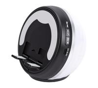Jiawu Altavoz de Inducción con Soporte para Teléfono, 5.3 HiFi Bluetooth Sonido Envolvente de 360° Soporte para Teléfono con Luz Ambiental para Mesa de Inteligente, Soporta (Black)