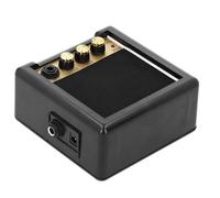 Jiawu Amplificador de Guitarra Portátil Mini Altavoz de Instrumento Eléctrico de 3 W para Práctica, Funciona con Pilas, Control de Volumen y Tono, Conector para Auriculares, Compacto de 4,9 X 2,4 X,9