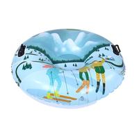 Jiawu Anillo de esquí de Trineo de Nieve Inflable a Prueba de Frío de 41 Pulgadas con Asas de Agarre Suave para Diversión de Invierno, Adecuado para Todas Las Edades