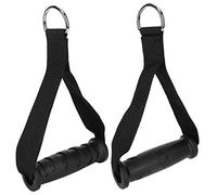 Jiawu Asas de Ejercicio para Gimnasio, Accesorios de Mango de Repuesto para Poleas de Máquinas de Cable, Banda de Resistencia y Entrenador de Fuerza, Accesorios de Entrenamiento (Black)