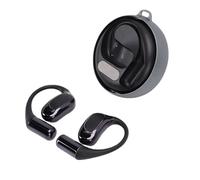 Jiawu Auriculares Inalámbricos con Gancho para la Oreja, Pantalla LED y Estuche de Carga. Auriculares Bluetooth con Cancelación de Ruido IA para Correr, Entrenar, Viajar, reuniones.