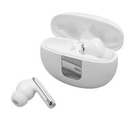 Jiawu Auriculares Inalámbricos con Pantalla Digital, Reducción de Ruido, Batería de Larga Duración, Ecualizador EQ para Conversaciones de Llamadas Claras (White)