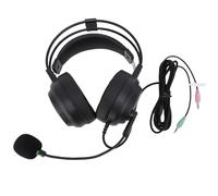 Jiawu Auriculares sobre la Oreja, Cómodos Auriculares con Cable de Alta Fidelidad para Estudiar a Niños con Micrófono Ajustable, Cable de 2,8 M (3.5 Enchufe)