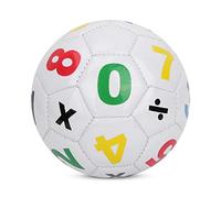 Jiawu Balón de Fútbol para Exteriores para Niños, Tamaño 2, Balón de Fútbol de PVC para Niños con Excelente Elasticidad, Equipo Deportivo Seguro y Duradero para Entrenar y Jugar (numeros Blancos