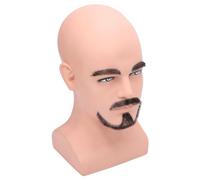 Jiawu Barber Mannequin Head Modelo de Barba Ergonómica para Accesorios de Transmisión en Vivo de Precisión o Resina de Ventana Material de PVC
