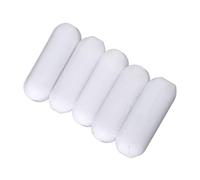 Jiawu Barra Agitadora de PTFE Blanca Tipo C, Barra Agitadora Magnética de 5 Piezas de 5-15 Mm, Pulga de Laboratorio con Resistente a la Corrosión para Mezclador Magnético (Politetrafluoroetileno)