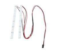 Jiawu Barra de Luz para Chasis de Coche RC con 24 LED, Elegante Luz Decorativa de Aleación de Aluminio para Carreras Nocturnas, Escala 1/10 1/8, Ventiladores de Modelos RC (White)