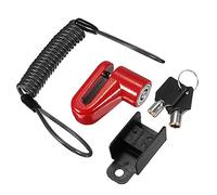 Jiawu Bloqueo de Freno de Disco de Alambre de Acero Antirrobo para Scooter Eléctrico Mijia M365, Reemplazo de Casillero de Ruedas Resistente, Mini Bloqueo de Rueda de Scooter Portátil con 2 Llaves