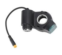 Jiawu Bloqueo del Interruptor del Manillar del Scooter Eléctrico, Pantalla de Batería Digital ABS de 3 Pines Impermeable, Bloqueo del Interruptor de la Llave del Scooter con Llaves para Reemplazo