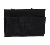 Jiawu Bolsa de Almacenamiento Colgante para Cabecera de Dormitorio, Organizador de Herramientas Resistente para Literas, Cables para Teléfonos Móviles, Color Negro para Dormitorio