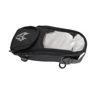 Jiawu Bolsa de Depósito Magnética para Motocicleta, Tela Oxford, Gran Capacidad de 4,5 L, Paquete de Navegación Impermeable con Bolsillo para Teléfono, Fuerte Accesorio Imán, Correas Incluidas (Grey)