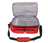 Jiawu Bolsa de Medicina de Doble Capa First Responder, Estuche de Emergencia Grande para Uso Doméstico y Exterior, Rojo