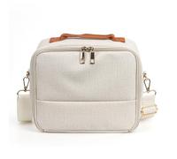 Jiawu Bolsa para cámara, gruesa antigolpes, bolsa de hombro compacta impermeable, bolsa cruzada para cámara con correas ajustables, adecuada para cámaras DSLR CP910 1200 1300, beige, moderno