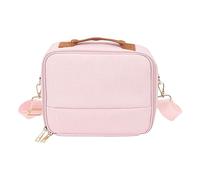 Jiawu Bolsa para cámara, gruesa antigolpes, bolsa de hombro compacta impermeable, bolsa cruzada para cámara con correas ajustables, adecuada para cámaras DSLR CP910 1200 1300, Pinky, moderno