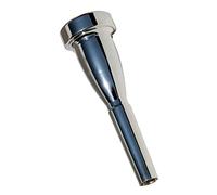 Jiawu Boquilla de Trompeta Chapada en Plata de Cobre 1.5C, Reemplazo para Bach & Conn, Boquilla de Trompeta Plateada Portátil Liviana con Gran Compatibilidad para Reemplazo de Bricolaje Antiguo (5C)