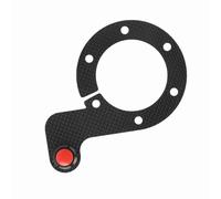 Jiawu Botón de Bocina del Volante, Kits de Botones de Bocina Externos de Material de Fibra de Carbono de Primera Calidad, Botón de de Fibra de Carbono con Versiones de único o Doble para Nardi