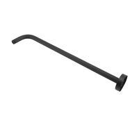 Jiawu Brazo de Extensión de Ducha de Acero Inoxidable NPT 1/2 Montaje en Pared, Brazo de Cabezal de Ducha de Instalación Oculta para Baño, de Antioxidante Compatible Universal y Brida (BLACK)