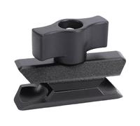Jiawu Brazo de Zócalo Doble de Aluminio, Extremos de Conector de Zócalo Doble de 20 Mm, Brazos Cortos Compatibles con Componentes de Bola de 20 Mm y Soporte para Teléfono Celular
