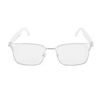 Jiawu BT Smart Touch Auriculares Gafas de Sol Un Control Clave para la Que Llama Inalámbrica Llama Libremente Llamando a la Música Lectura de 10 M Distancia Efectiva de Conexión (Blanco Plateado)