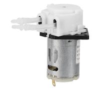 Jiawu Cabezal de Tubo Peristáltico de Bomba Dosificadora de 12V para Análisis Químico de Laboratorio de Acuario Autocebante CW/CCW (2 * 4 blanco)
