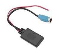 Jiawu Cable Adaptador Bluetooth AUX, Bluetooth 5.0 MP3 WMA WAV Cable Adaptador de Audio, AUX Inalámbrico con Diseño Plug and Play para Estéreos de Coche