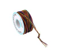 Jiawu Cable de Alambre de Cobre Fino con Aislamiento Multicolor para Computadora Portátil, Placa Base, Pantalla LCD, Placa de Pan, Prueba Electrónica, 250 M 8 Alambre, para Organizar y Soldar
