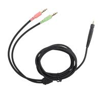 Jiawu Cable de Auriculares para Juegos Cable de Repuesto de 3,5 Mm para G4ME One PC373D PC37X GSP350 500 600, Trenzado de Cobre sin Oxígeno OFC, 74,8 Pulgadas (versión para PC)
