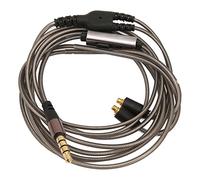 Jiawu Cable de Repuesto para Auriculares, Cable de Auriculares OFC Chapado en Oro de Cobre de 3,5 Mm con Micrófono en Línea para SE215 SE315 SE425 SE535 SE846 UE900 AUDIOSENSE W Series ES Series UM