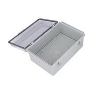 Jiawu Caja de Conexiones, Caja Eléctrica Impermeable de Acero Inoxidable 304 de Plástico ABS Impermeable con Clasificación IP67, Gabinete Eléctrico para Exteriores con Placa de Montaje de Rejilla para