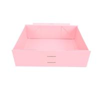Jiawu Caja de Regalo, Cierre Magnético, Tapa Abatible, Pequeña Caja de Regalo de San Valentín con Lazo de Cinta para Regalos de Perfumes de Joyería (PINK)