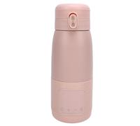 Jiawu Calentador de Leche Recargable Portátil, Calentador de Botellas de Viaje de Calentamiento Rápido para Viaje en Vehículo, Material de Acero Inoxidable (350 ml 5000 mah)