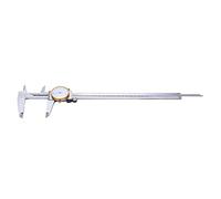 Jiawu Calibrador de Esfera de 0-300 Mm, Precisión de 0,02 Mm, Calibrador Vernier de Acero con Esfera Transparente para Medición Dimensional, Procesamiento de Metales, Carpintería con Tornillos de
